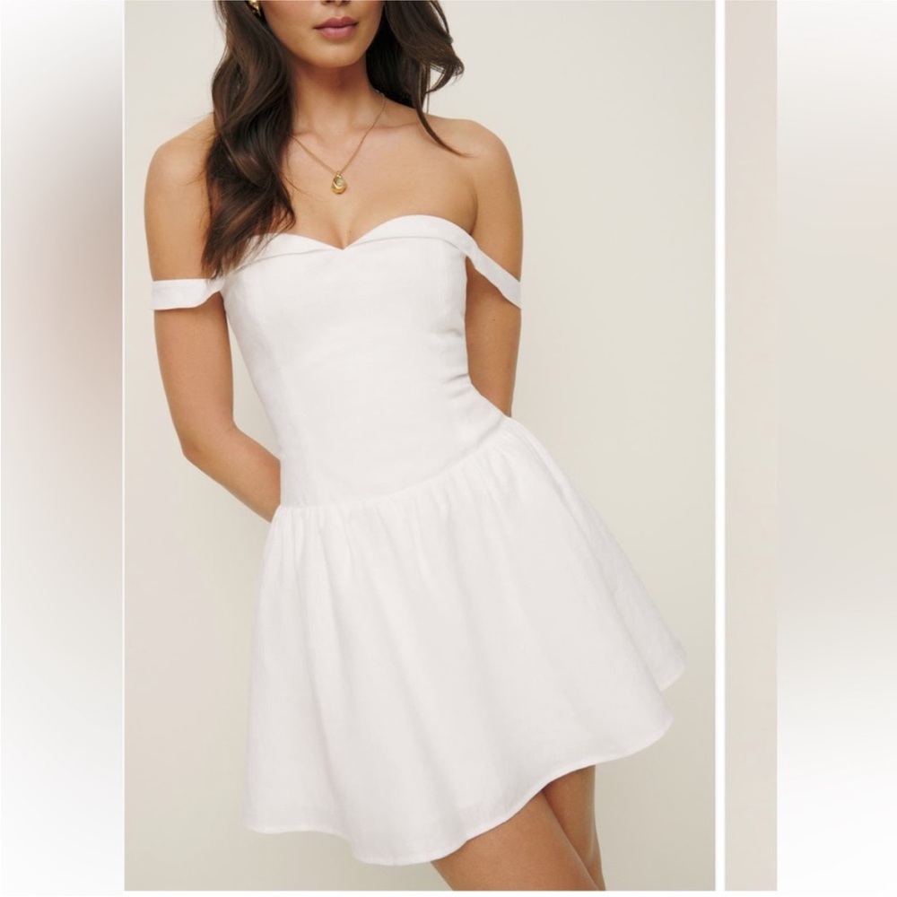 Reformation Sora Linen Mini Dress NWT